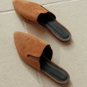 JENNI KAYNE SUEDE MULES - Saddle Color Size 40